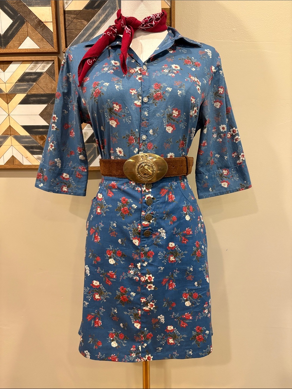 Vintage RALPH Ralph Lauren Floral Button Front Mini Skirt Cottagecore size 6 NWT